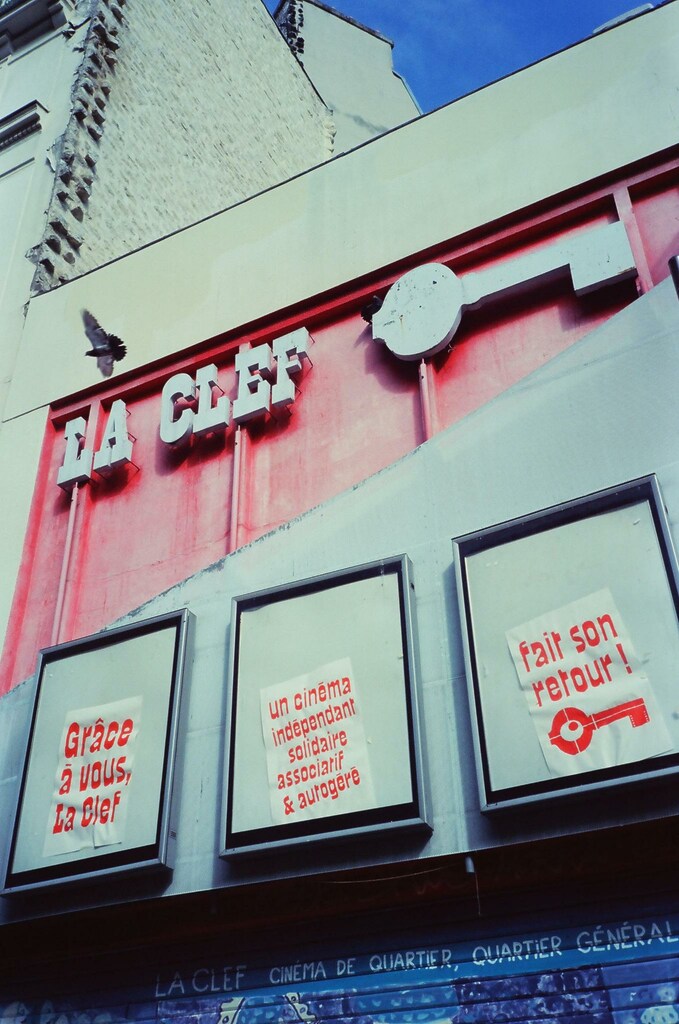 Front of the cinema La Clef (june 2024)